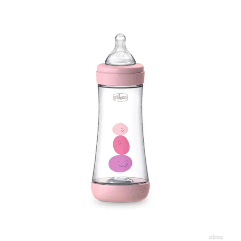 Chicco P5 flašica roze 4m+, 300ml