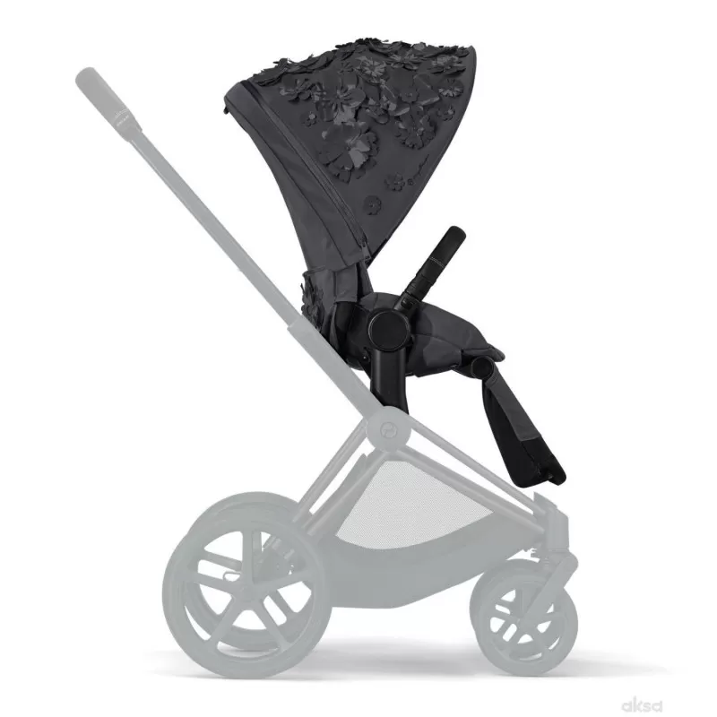 Cybex navlaka za kolica Priam Simply flowers grey