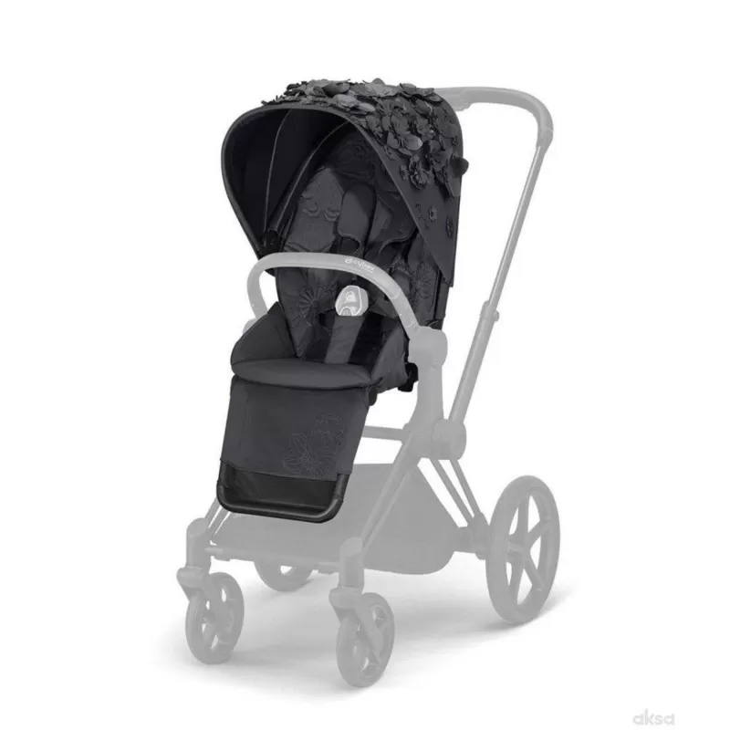 Cybex navlaka za kolica Priam Simply flowers grey