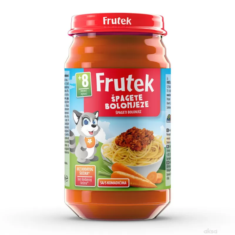 Frutek kašica špagete bolonjeze 190g