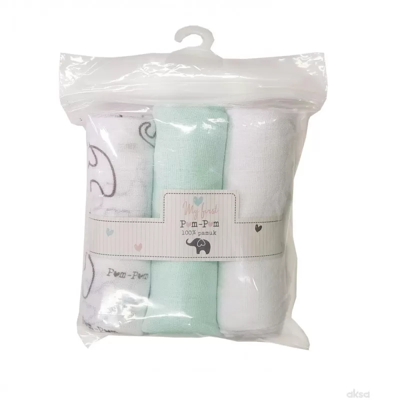 Pom Pom tetra pelene set 3/1, dečaci
