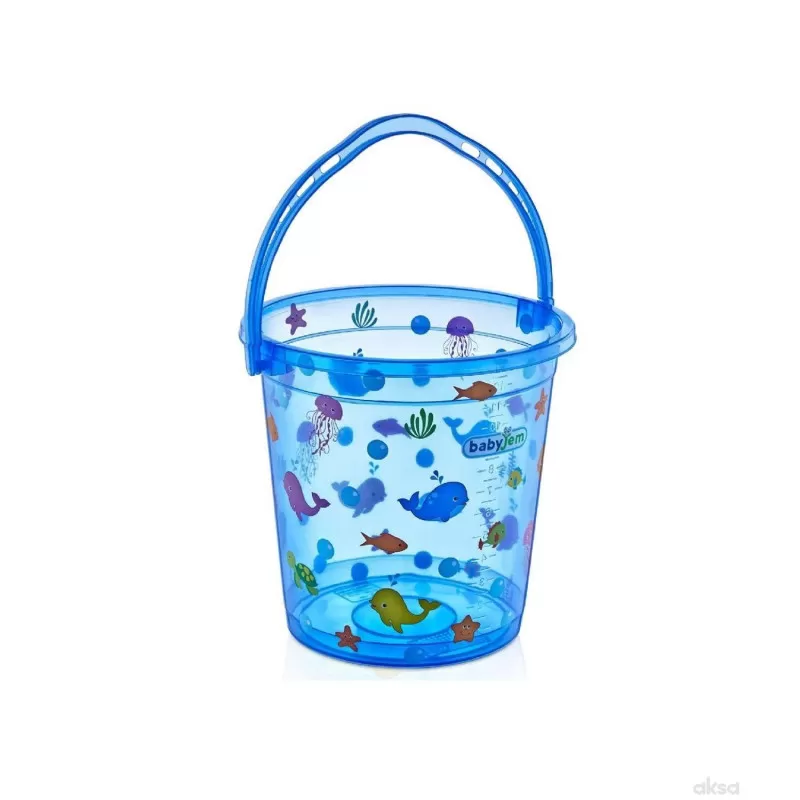 BabyJem kofica za kupanje blue transparent ocean