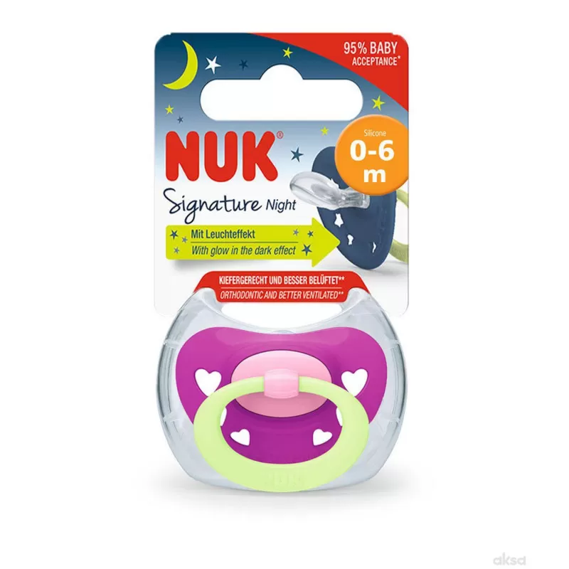Nuk varalica silikon signature night box vel.1