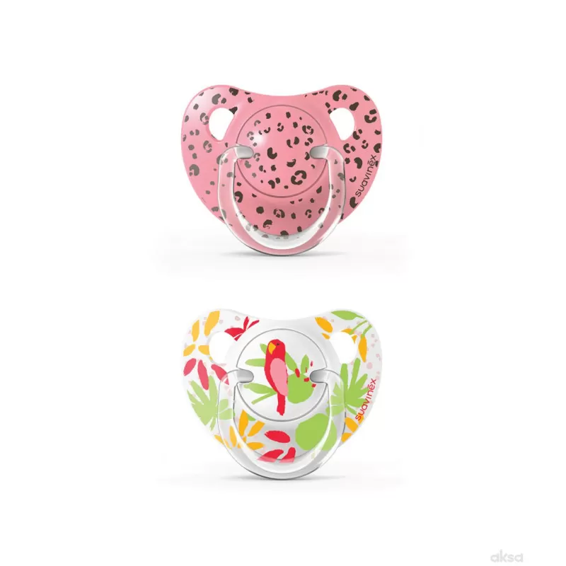 Suavinex varalica jungle, 2 kom, roze, 0-6m