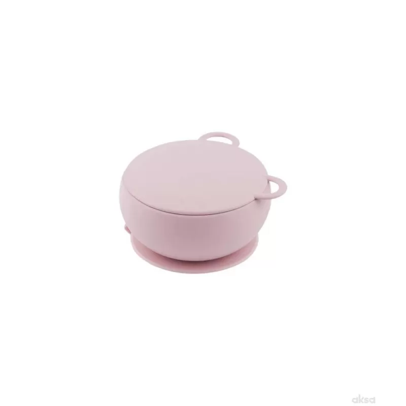 Minioioi silikonska činija Bowly pink