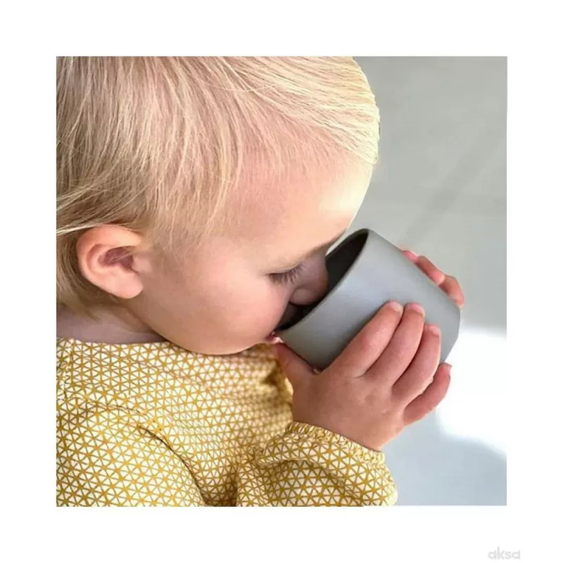 Minikoioi silikonska čaša Minicup siva