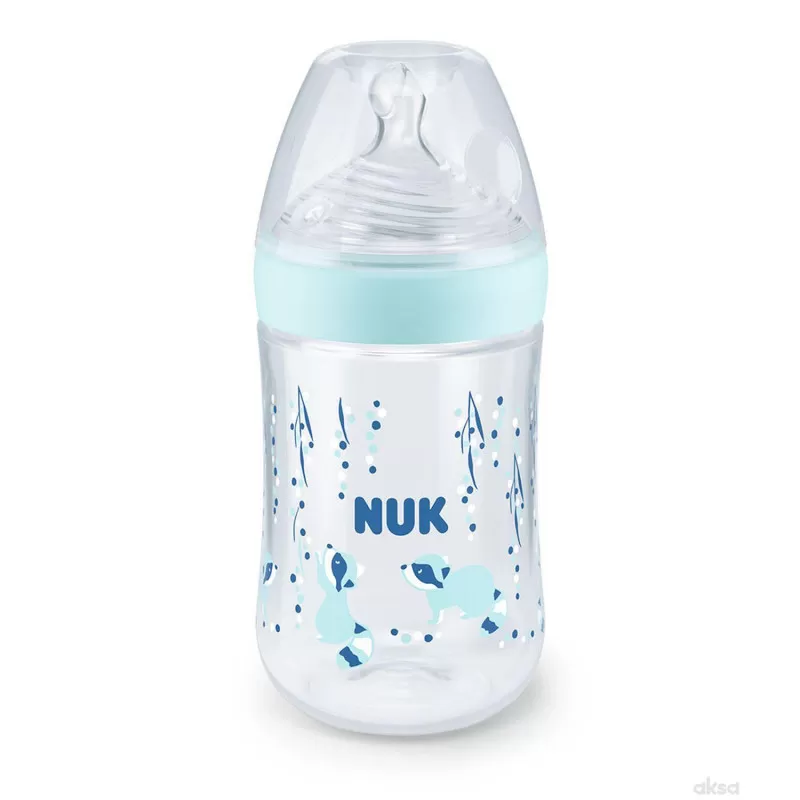 Nuk flašica nature sense sa tem. Indik, 260ml