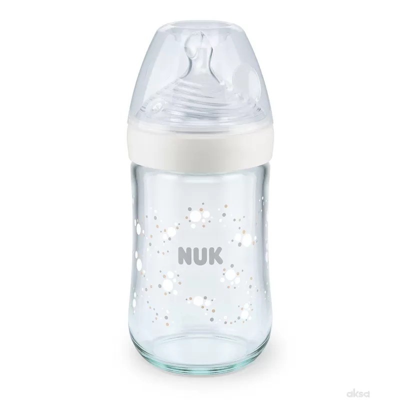 Nuk NS staklena flašica sa term ind 240ml, M