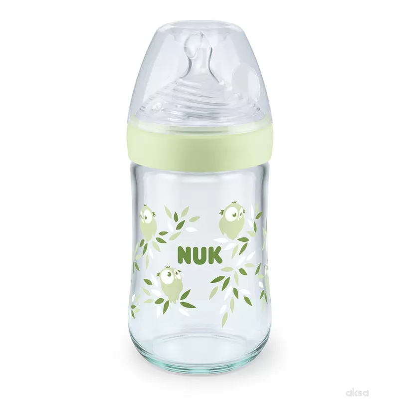 Nuk NS staklena flašica sa term ind 240ml, M