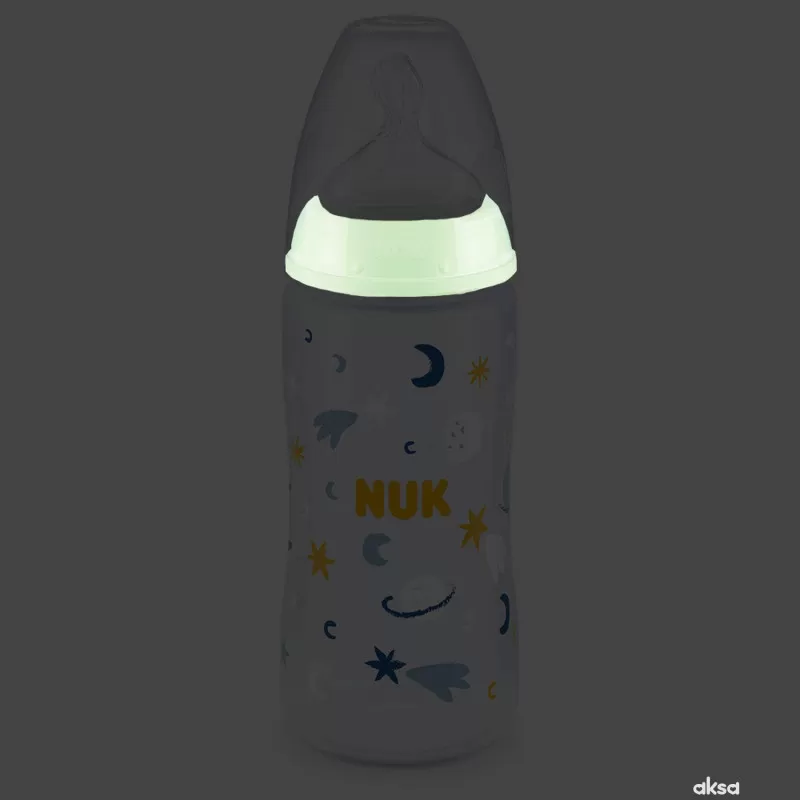 Nuk flašica FC term.ind Svetleći efekat 300ml 6-18