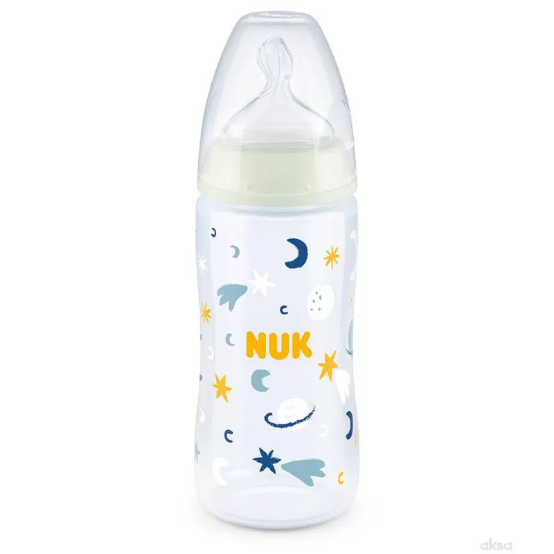Nuk flašica FC term.ind Svetleći efekat 300ml 6-18