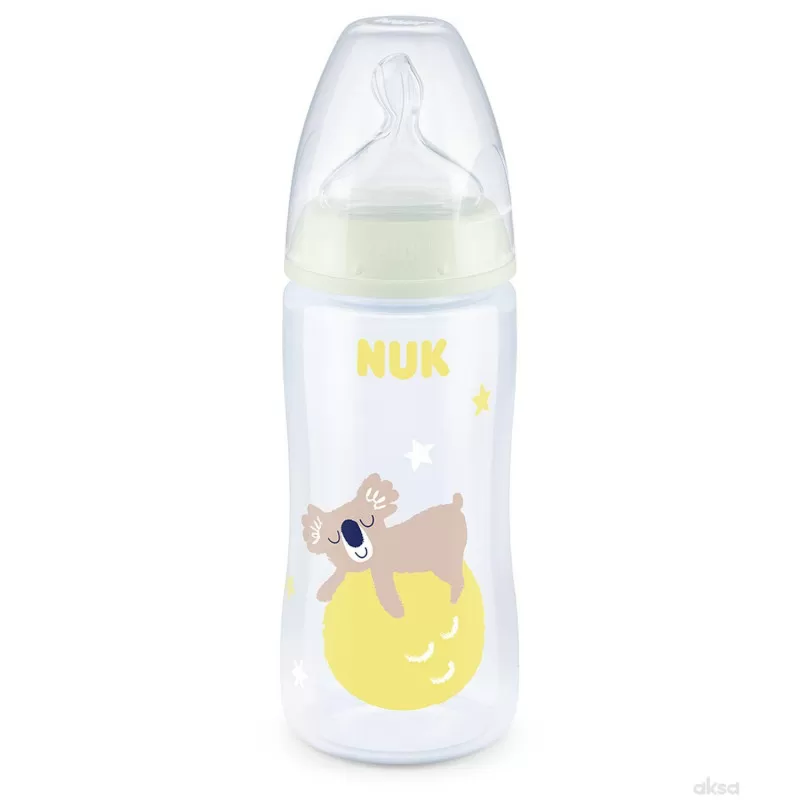 Nuk flašica FC term.ind Svetleći efekat 300ml 6-18