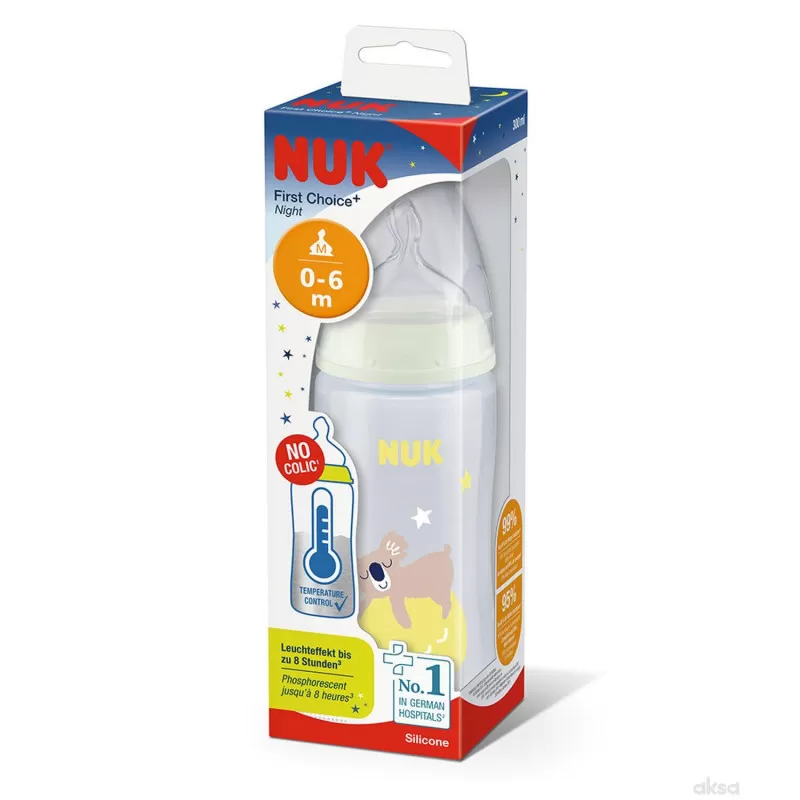 Nuk flašica FC term.indi Svetleći efekat 300ml 0-6