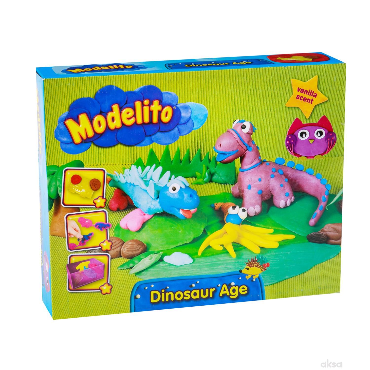 Modelito, plastelin set dinosaursi