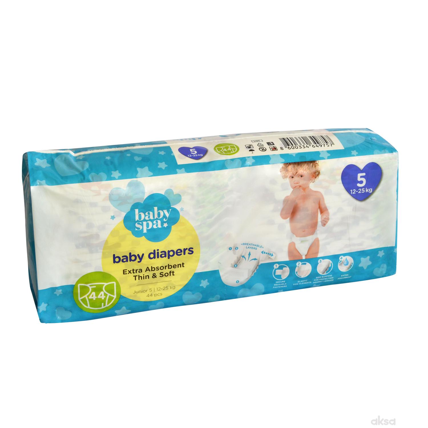 Baby spa pelene 5 junior 12-25kg 44kom