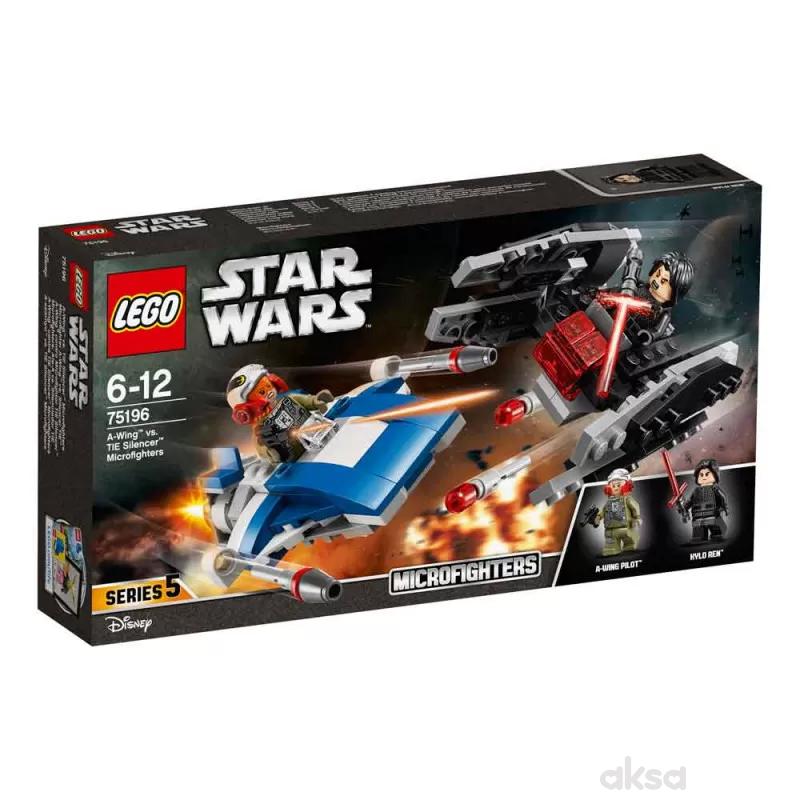 Lego Star wars a-wing vs tie silencer microfighte 