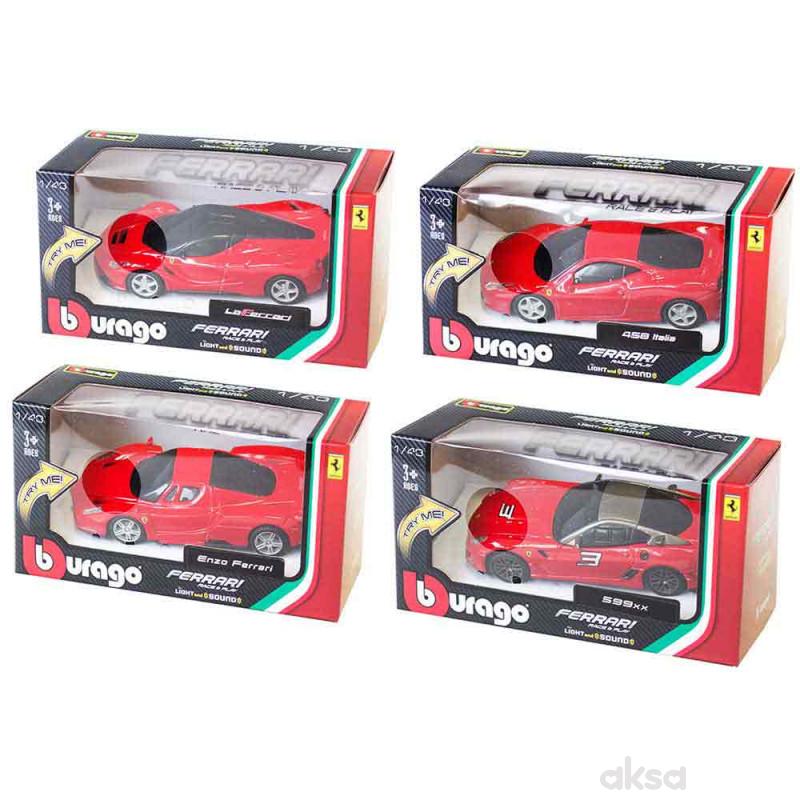 Burago ferrari r&p light and sound 1:43 