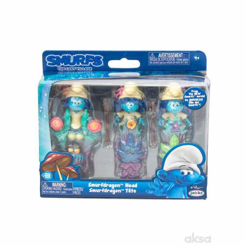 Strumpfovi set 3 figure asst 