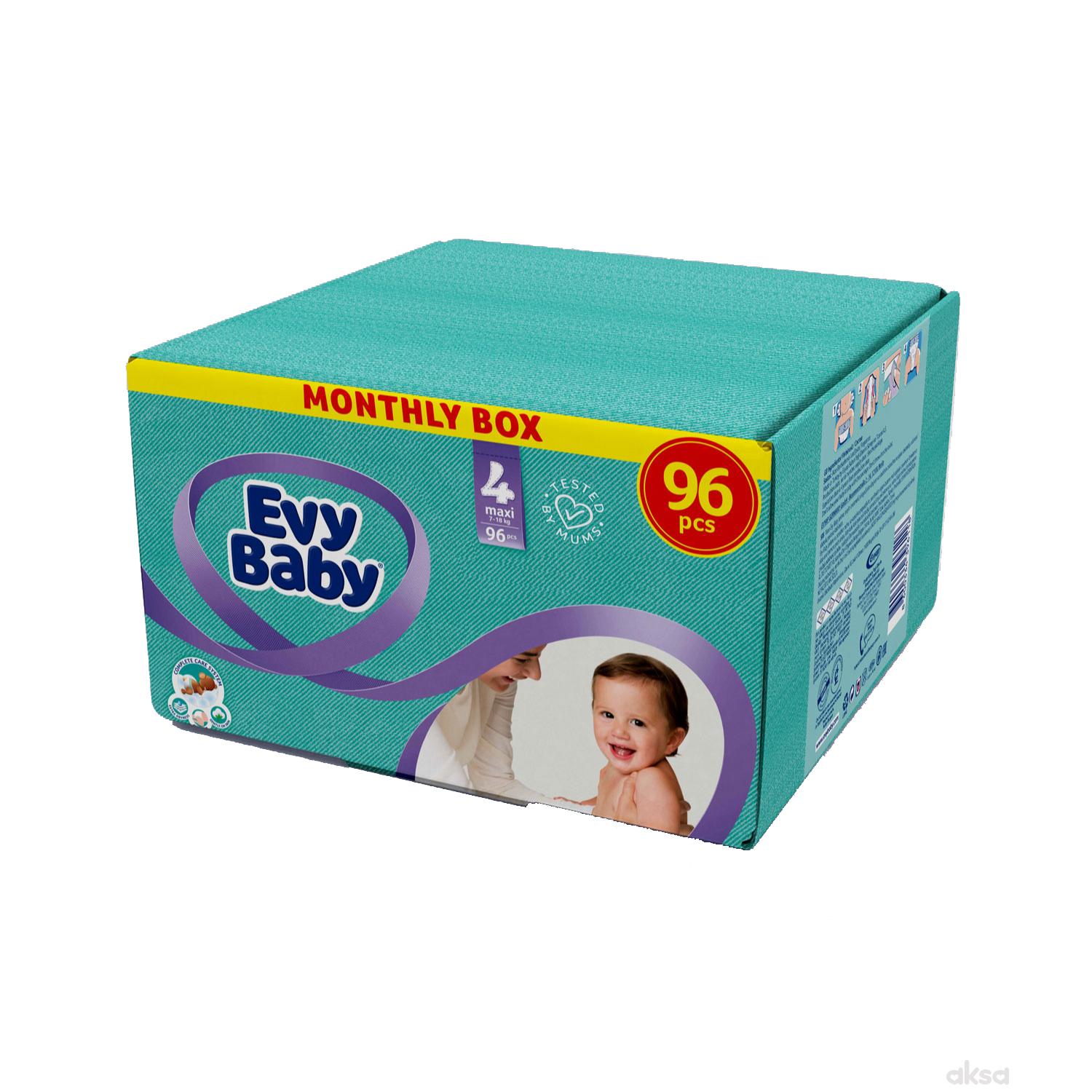 Evy baby pelene box 4 maxi 7-18kg 96 kom