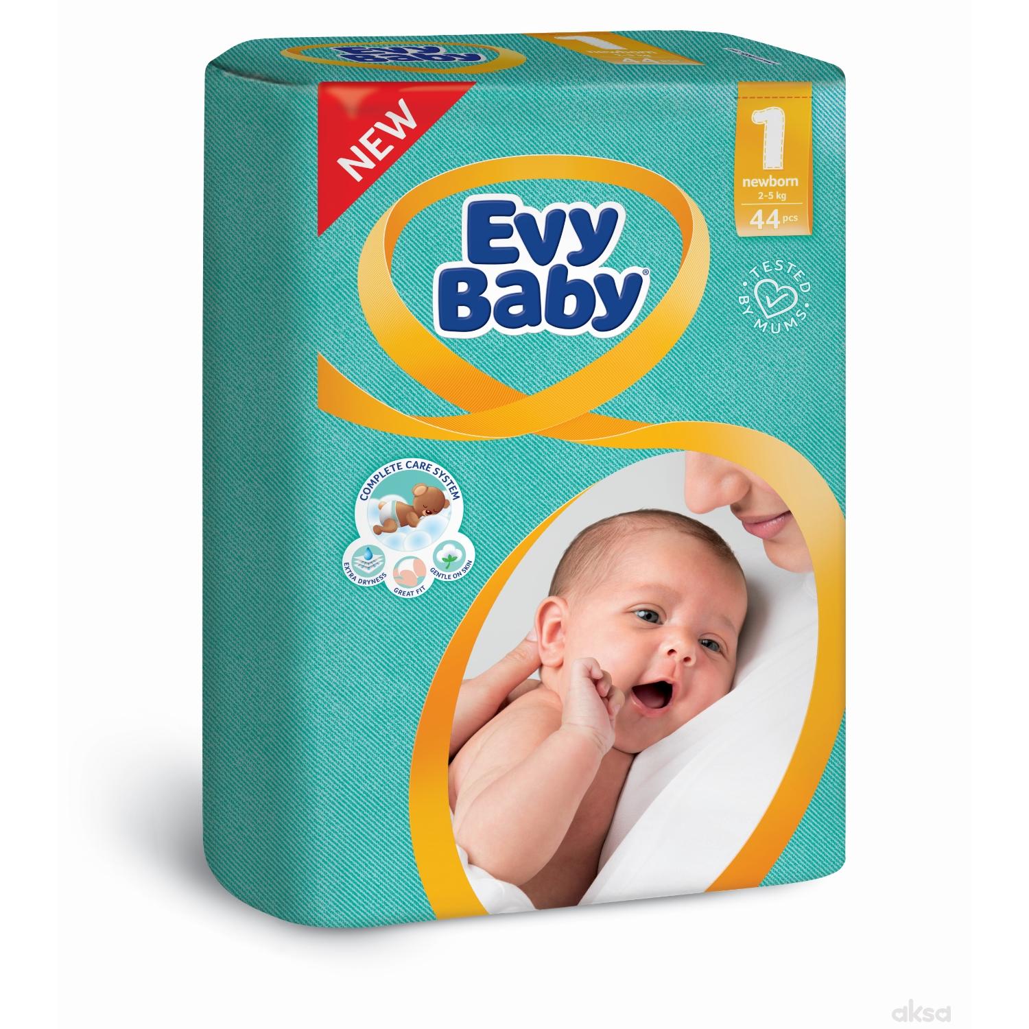 Evy baby pelene 1 newborn 2-5kg 44 kom