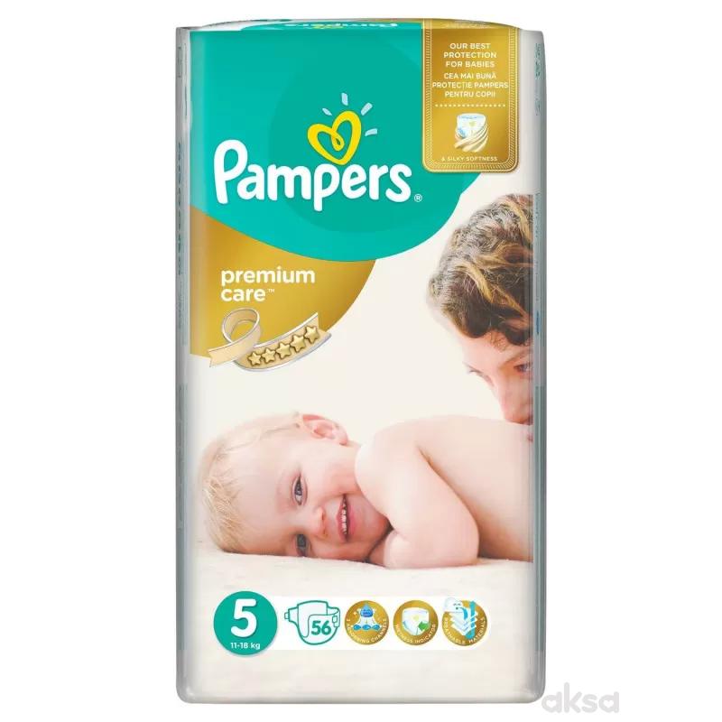 Pampers pelene premium care jumbo pack 5 junior 11-18kg 56 kom