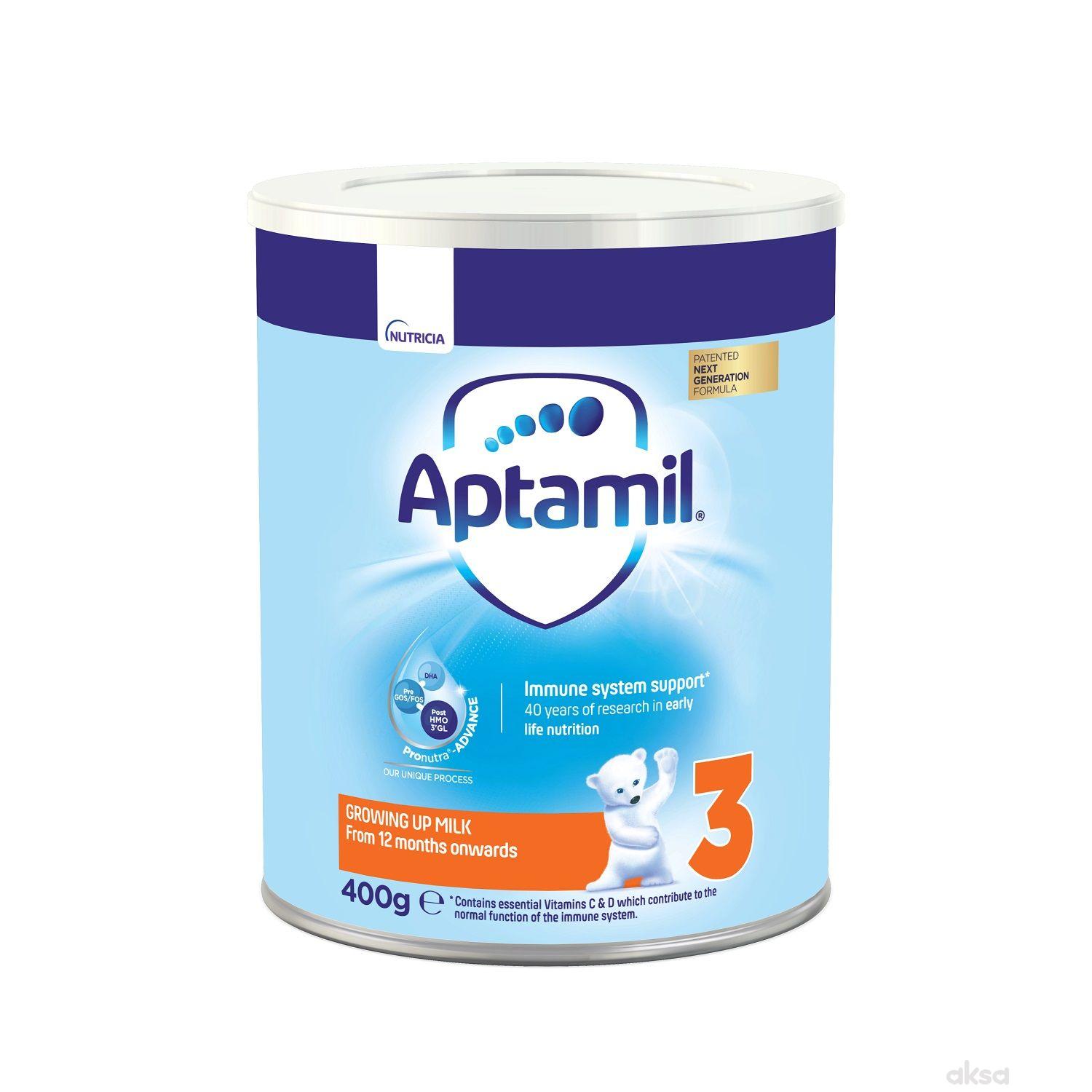 Milupa mleko aptamil 3 400g limenka