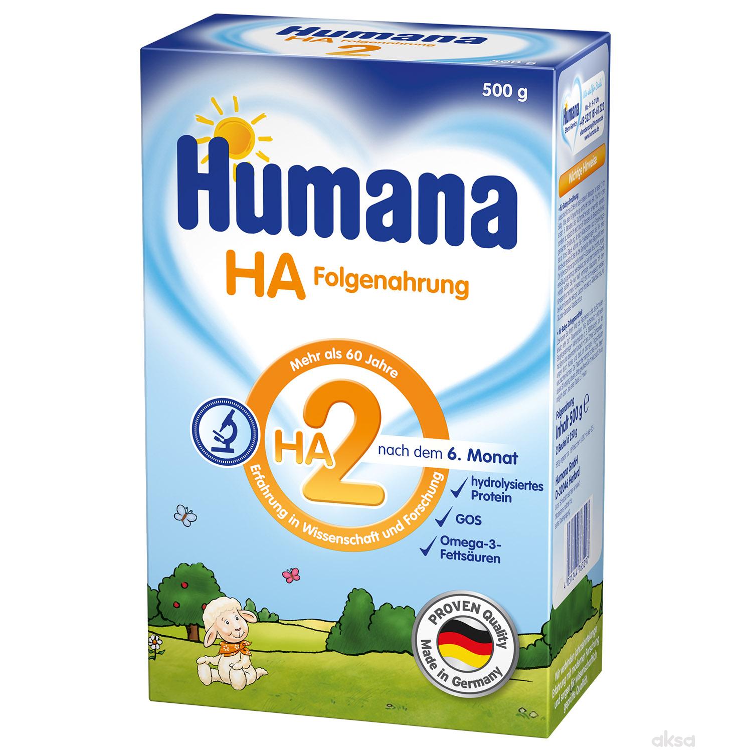 Humana mleko HA 2 500g,