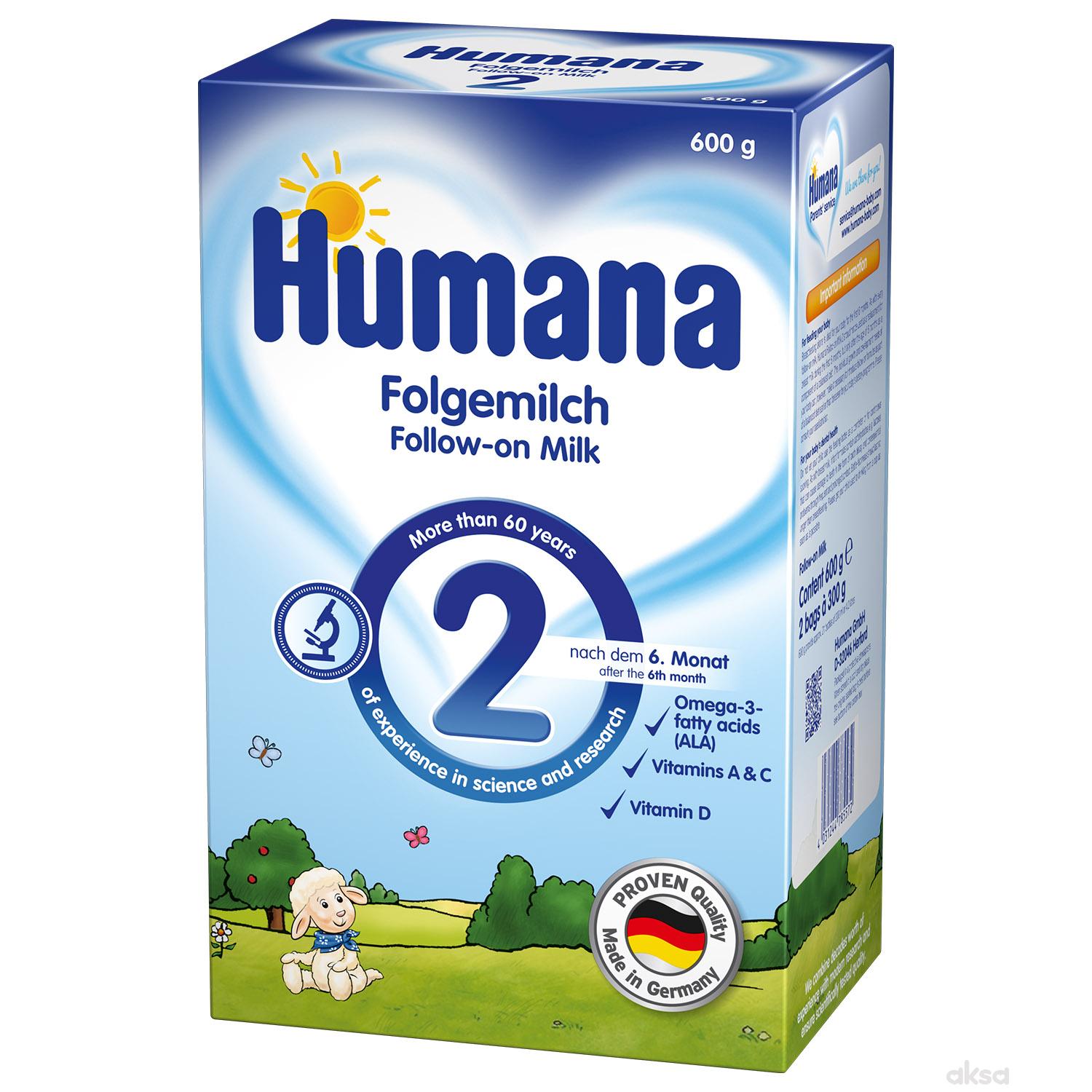 Humana mleko 2 PB 600 gr,