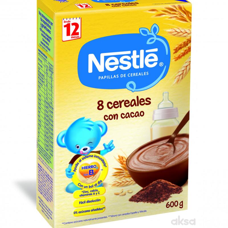 Nestle mlečna instant kaša 8 žitarica i kakao 600g 