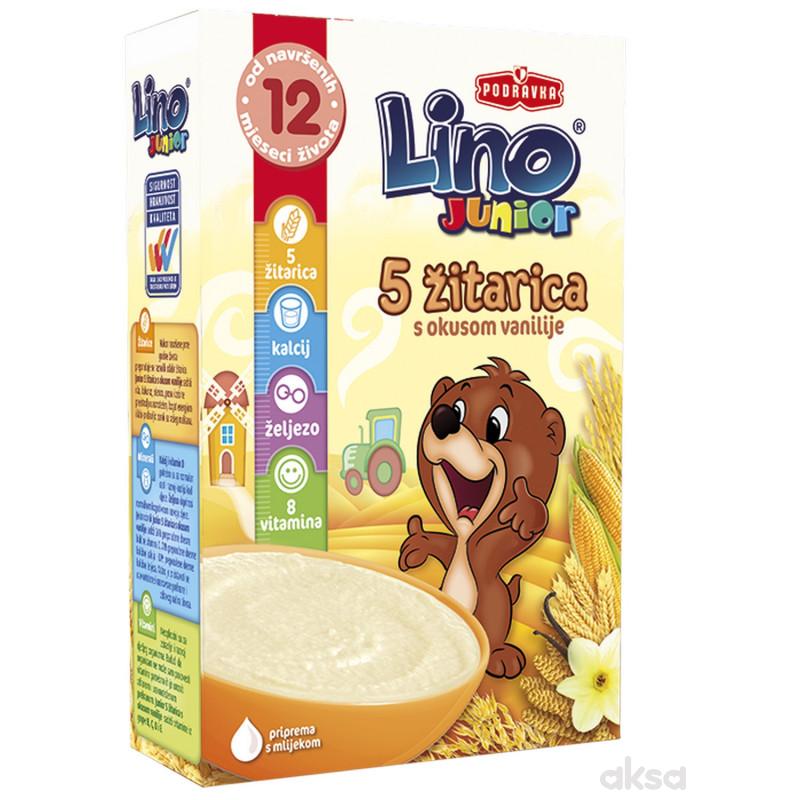 Lino bezmlečna instant kaša 5 žit. sa vanilom 200g 