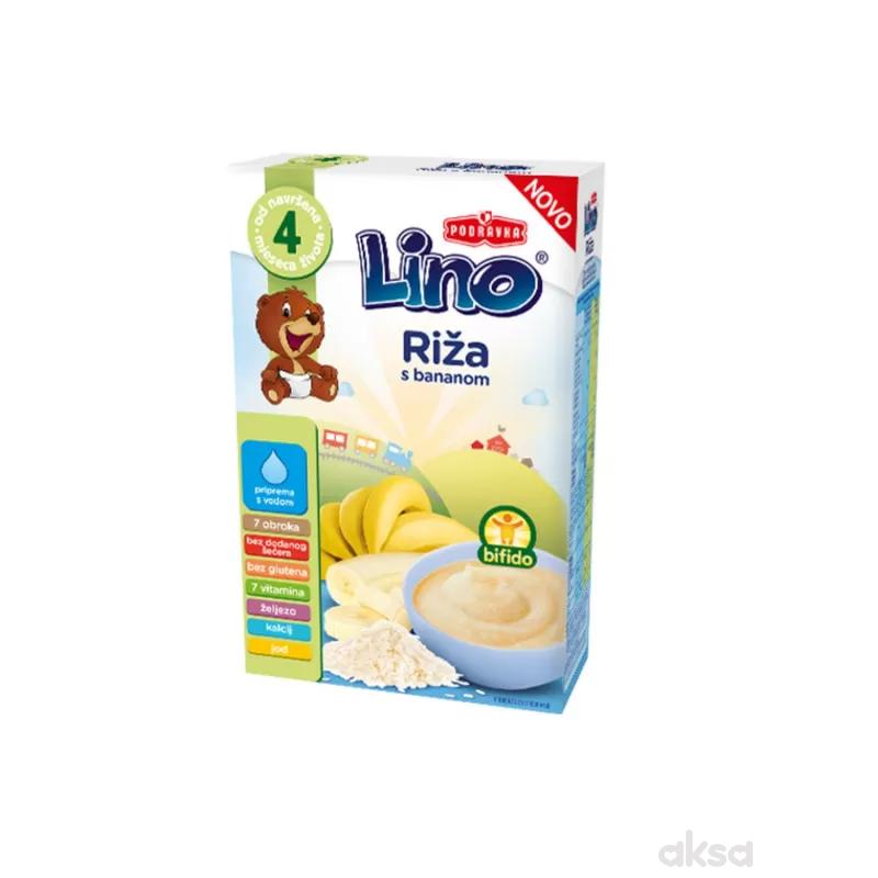 Lino mlečna instant kaša riža sa bananom 210g 