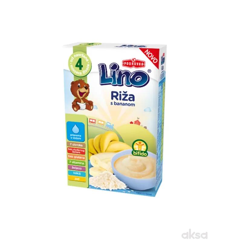 Lino mlečna instant kaša riža sa bananom 210g