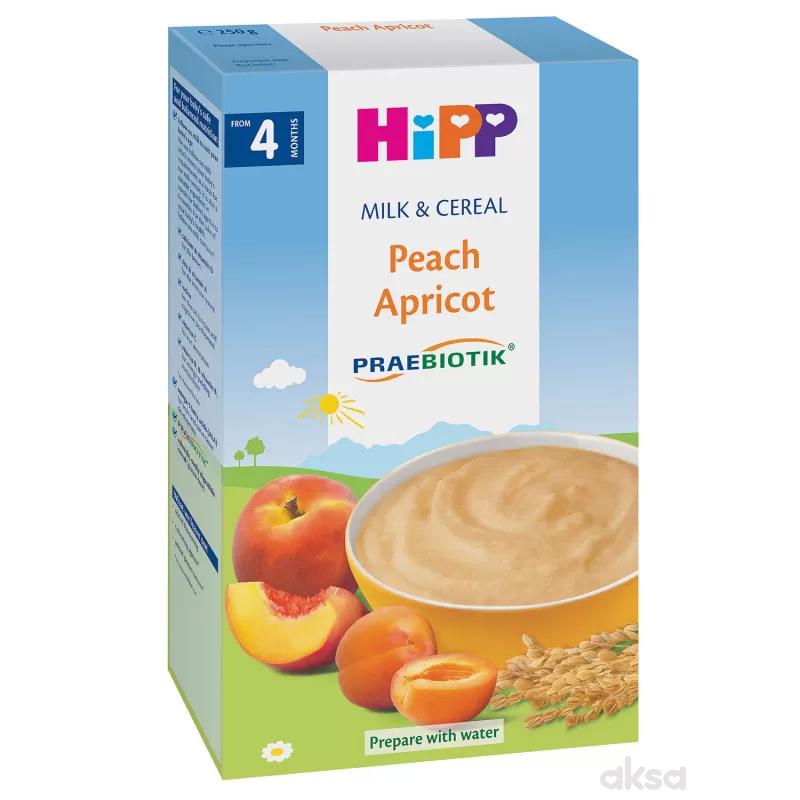 Hipp mlečna instant kaša breskva i kajsija 250g