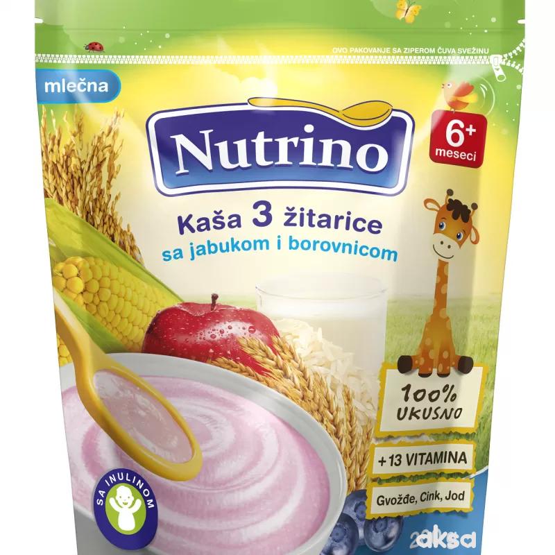 Nutrino ml. instant kaša 3 žit sa jab i boro. 200g