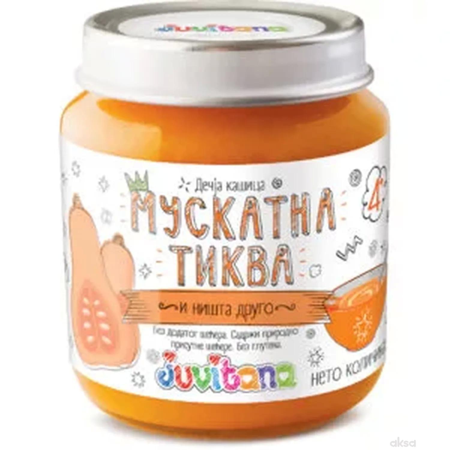 Juvitana kašica muskatna tikva i ništa drugo 128g