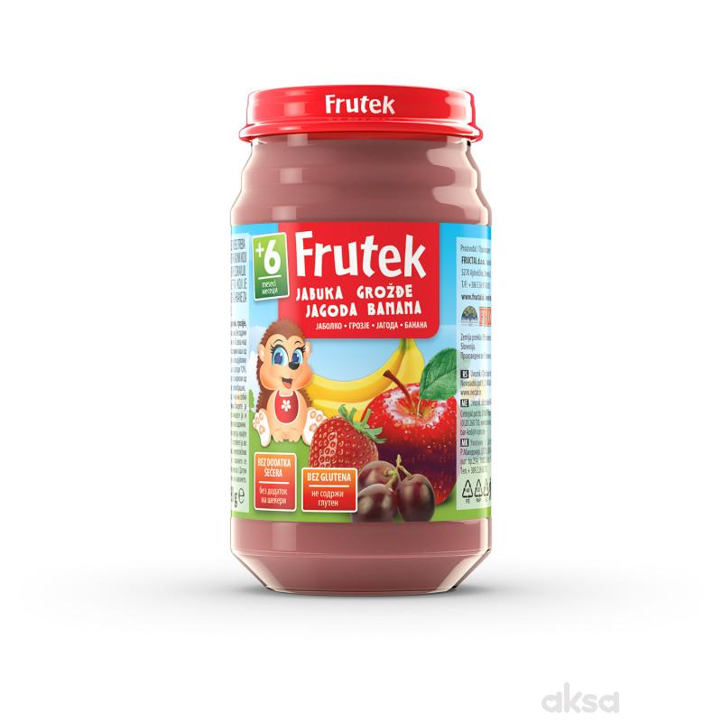 Frutek kašica jabuka, grožđe, jagoda i banana 190g