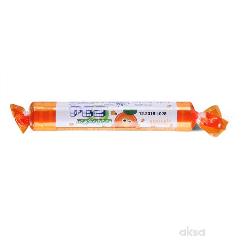 Pez dextrose narandža 39g 