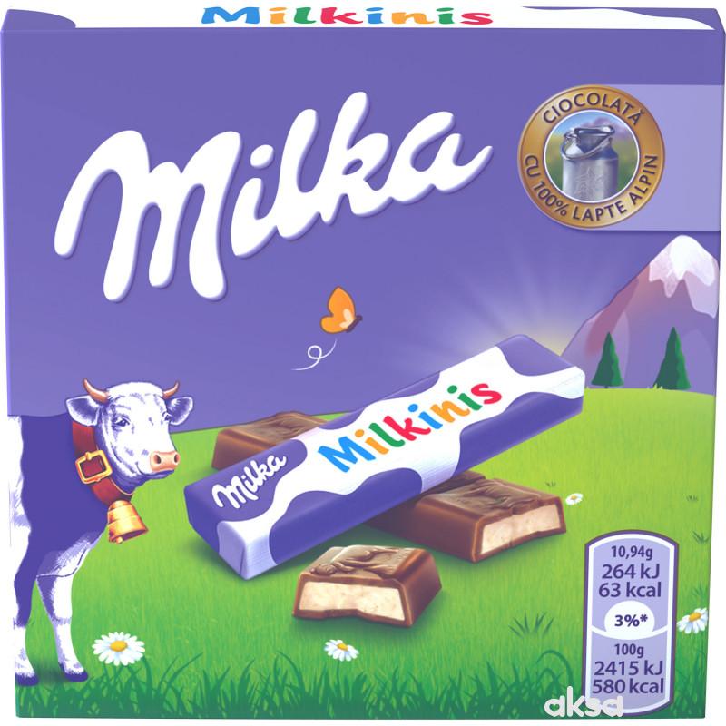 Milka čokolada milkinis choco bar milk 87,5g