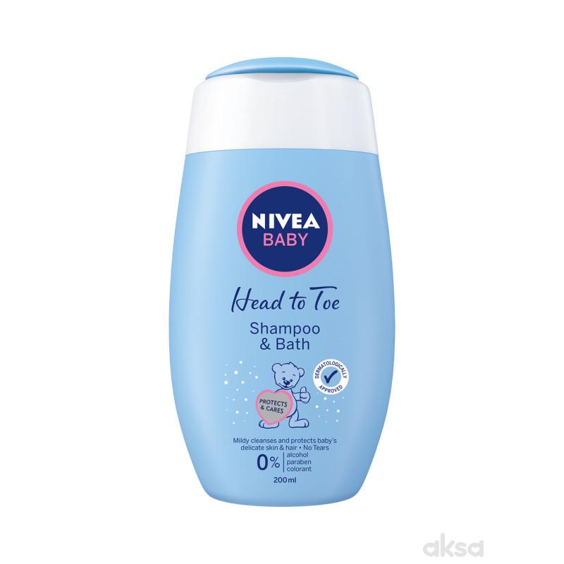 Nivea baby šampon i kupka 200ml 