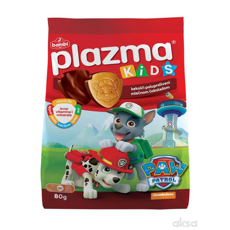 Plazma keksići polupreliveni mlečnom čokoladom 80g