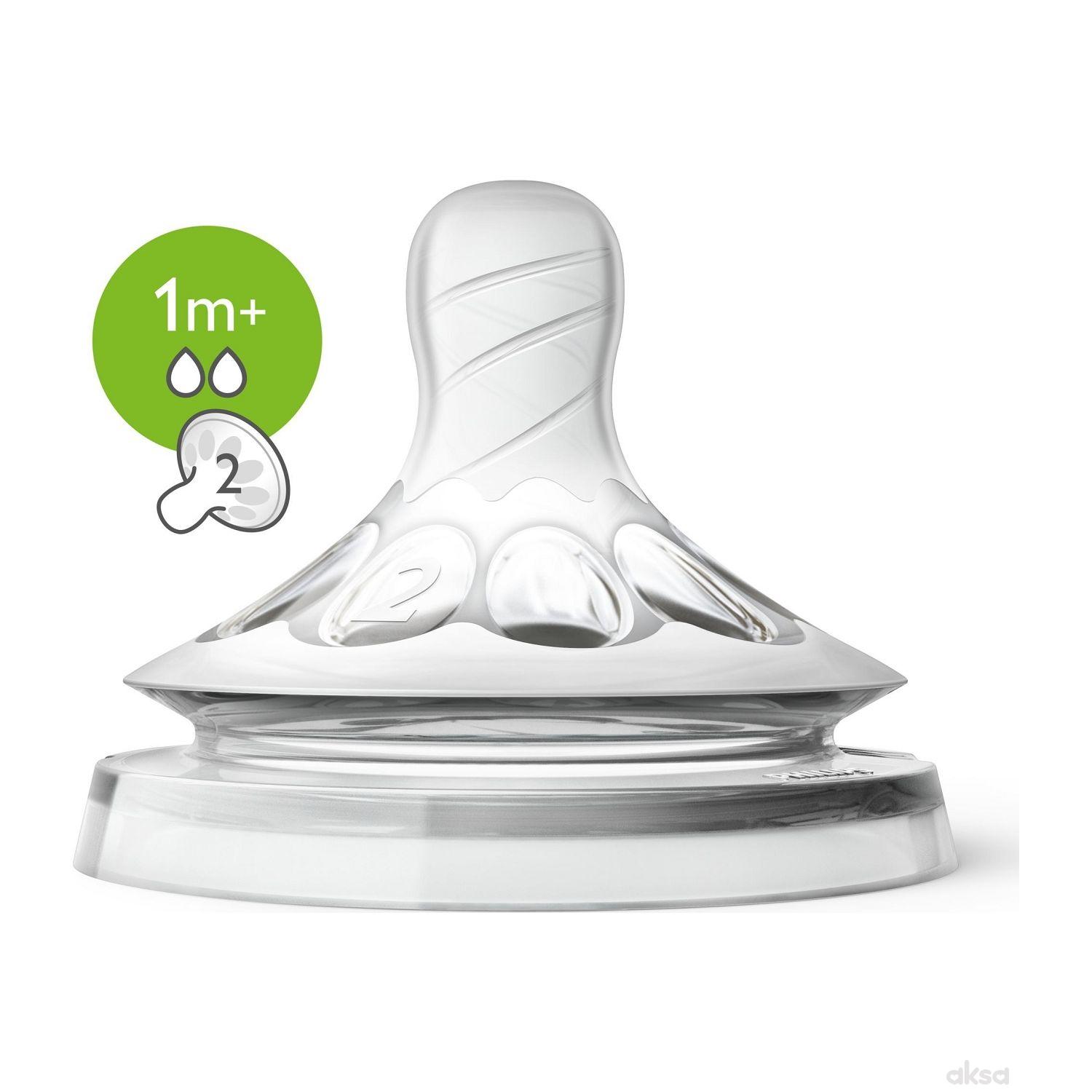 Avent Natural silikon.cucla spor protok 1+3907