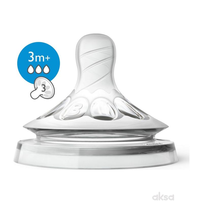 Avent Natural silikon.cucla srednji protok 3+6625
