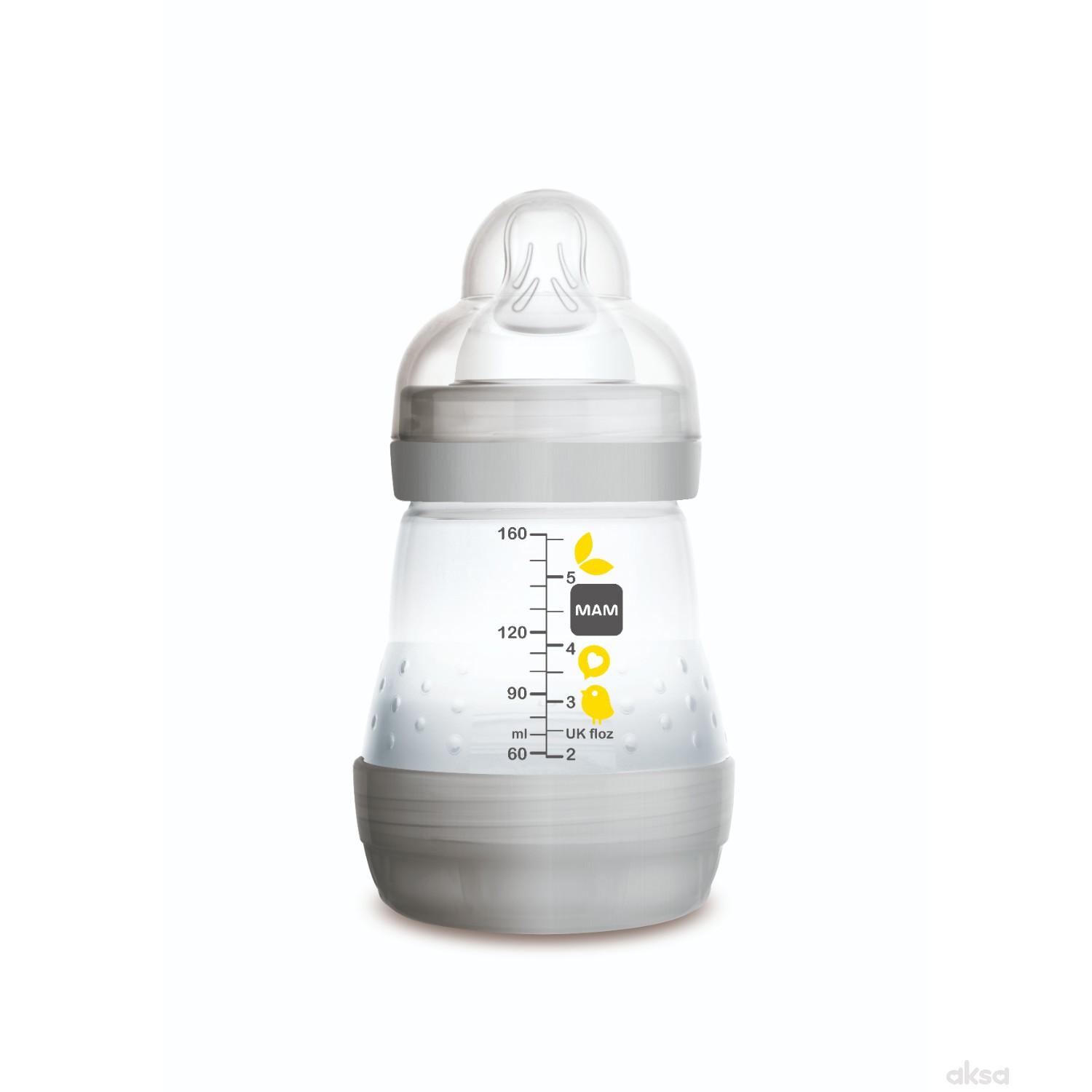 MAM flašica Anticolic 160ml, silikon, 0m+