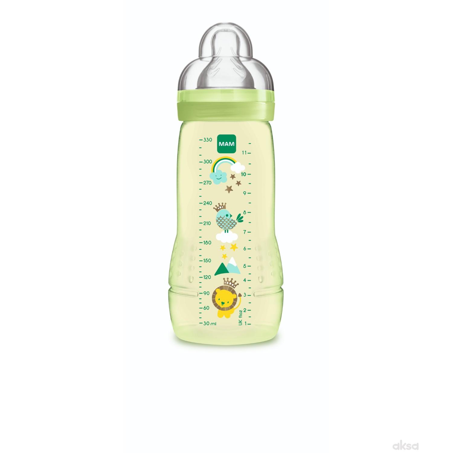 MAM flašica Baby bottle 330ml, silikon, 4m+