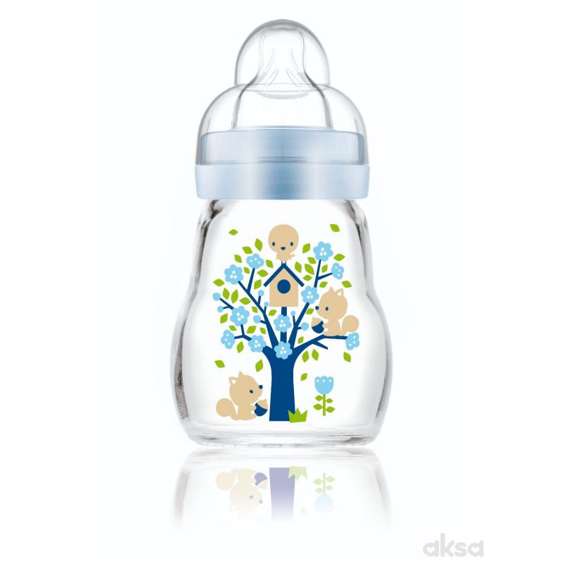 MAM staklena flašica silikon 170ml, 0m+ 