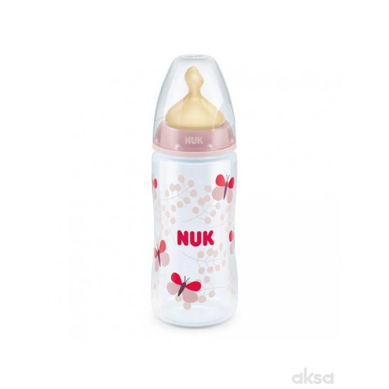 Nuk FC plus plastična flašica, kaučuk 300ml, 0-6m 