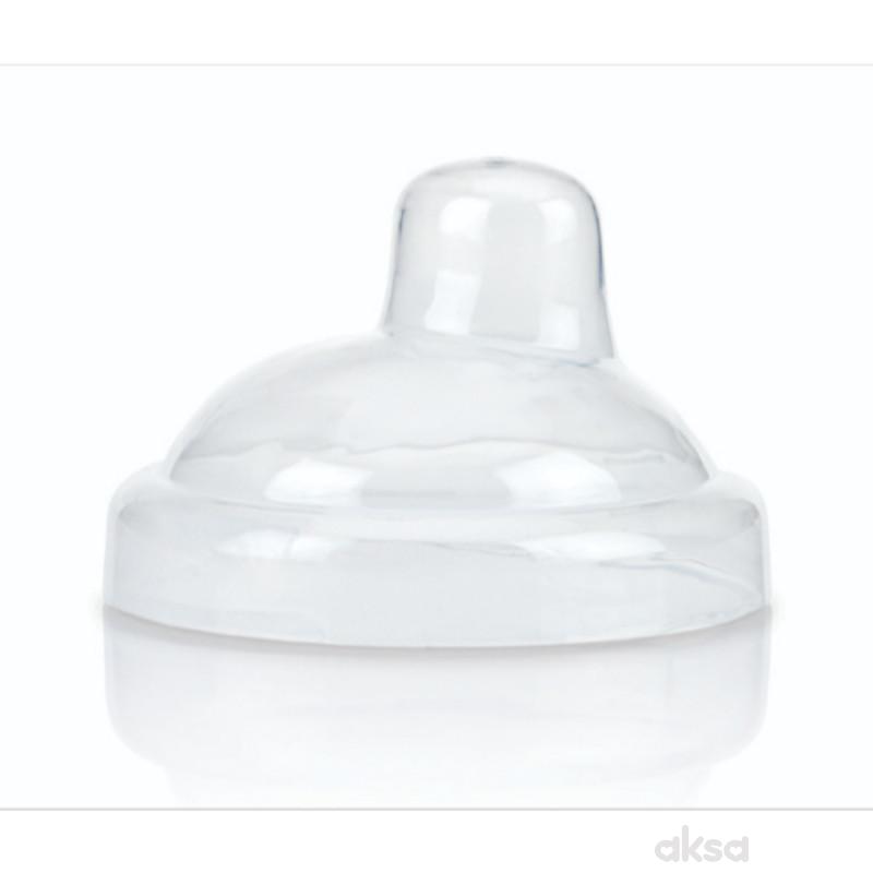 Nuby čaša sil. pisak i ručke 6m+, no spill, 240ml
