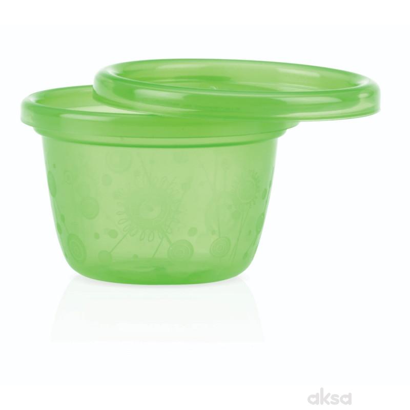 Nuby set činijica sa poklopcem 120ml, 6 kom, 3m+