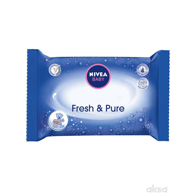 Nivea baby vlažne maramice fresh&pure 63kom 