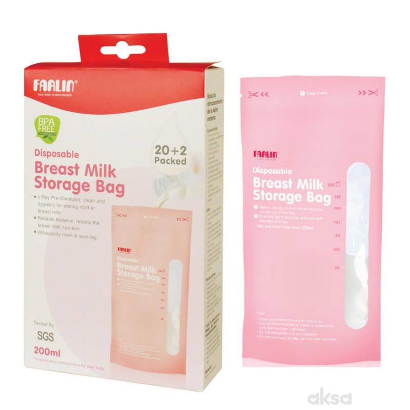 Farlin kese za odlaganje mleka 200ml 22komada
